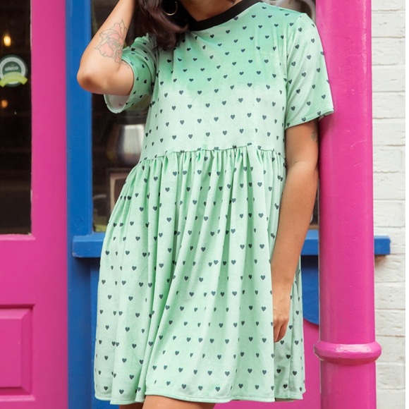 NWT Tallulah’s Threads Mint Green Love Bug Babydoll Dress - Picture 5 of 11